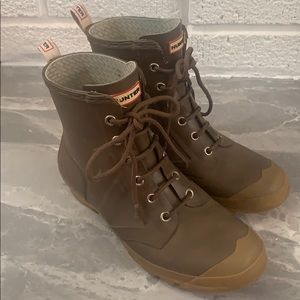 Hunter Lace-Up Rain Boots
